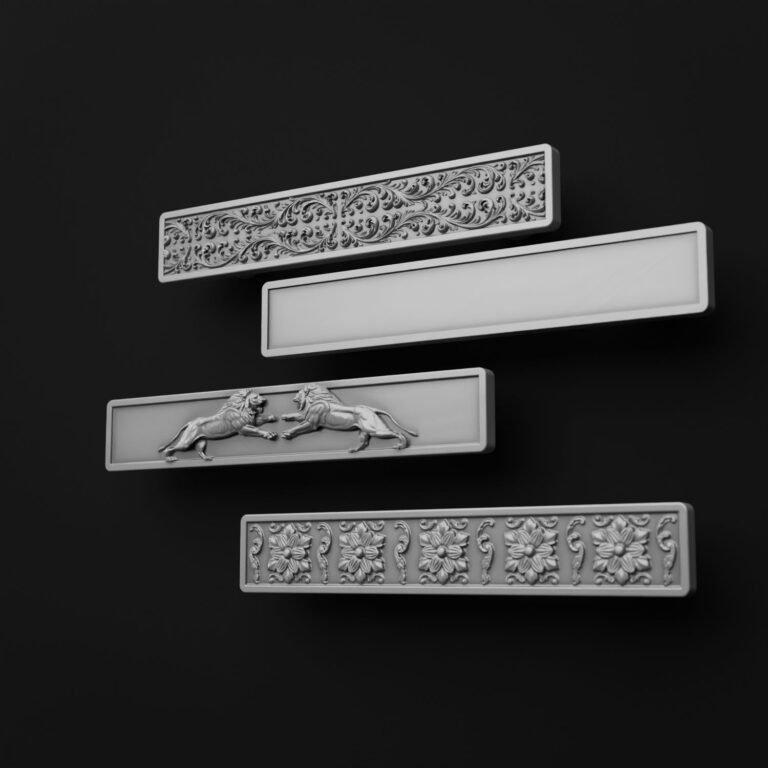 Comparaison des motifs — poignée de meuble Barre Palazzo Aluminium Satiné M — Holdon Paris