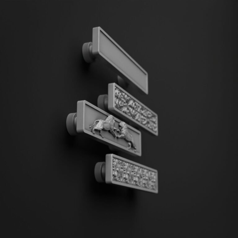 Comparaison des motifs — poignée de meuble Barre Palazzo Aluminium Satiné S — Holdon Paris