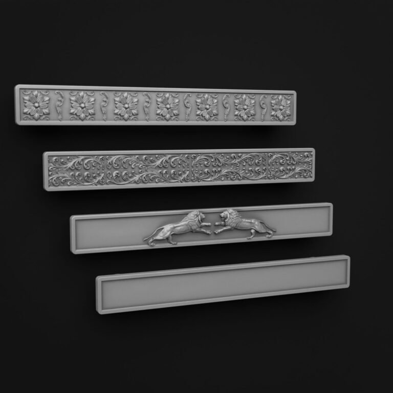 Comparaison des motifs — poignée de meuble Barre Palazzo Aluminium Satiné XL — Holdon Paris