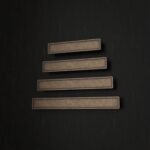 Palazzo Bar, S, Antique Bronze, size comparison