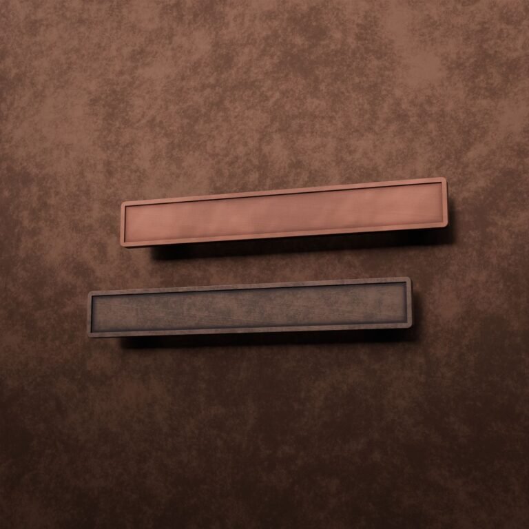 Palazzo Bar, L, Antique Copper, finish comparison