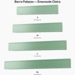 Poignée Barre Palazzo Essentiel Emeraude Claire — comparaison des tailles — Holdon Paris