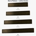 Poignée Barre Palazzo Essentiel Laiton Ancien — comparaison des tailles — Holdon Paris