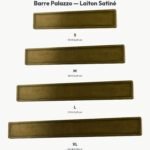 Poignée Barre Palazzo Essentiel Laiton Satiné — comparaison des tailles — Holdon Paris