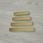 Palazzo Bar, S, Satin Brass, size comparison