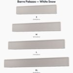 Poignée Barre Palazzo Essentiel White Snow — comparaison des tailles — Holdon Paris