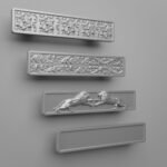 Palazzo Bar, Rosette, S, Silver Gray, pattern comparison