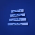 Comparaison des tailles â poignÃ©e de meuble Barre Palazzo Lion Rugissant Bleu Electrique â Holdon Paris