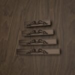 Palazzo Bar, Roaring Lion, S, Matte Bronze, size comparison