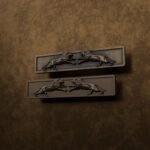 Palazzo Bar, Roaring Lion, S, Antique Bronze, finish comparison