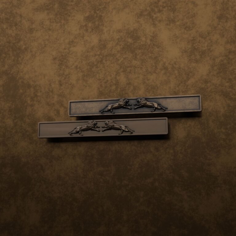 Comparaison des finitions — poignée de meuble Barre Palazzo Lion Rugissant Bronze XL — Holdon Paris