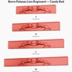 Poignée Barre Palazzo Lion Rugissant Candy Red — comparaison des tailles — Holdon Paris
