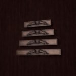 Palazzo Bar, Roaring Lion, S, Antique Copper, size comparison