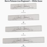 Poignée Barre Palazzo Lion Rugissant White Snow — comparaison des tailles — Holdon Paris