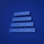 Comparaison des tailles â poignÃ©e de meuble Barre Palazzo Rinceaux Bleu Electrique â Holdon Paris
