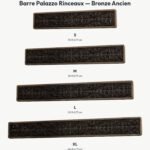 Poignée Barre Palazzo Rinceaux Bronze Ancien — comparaison des tailles — Holdon Paris