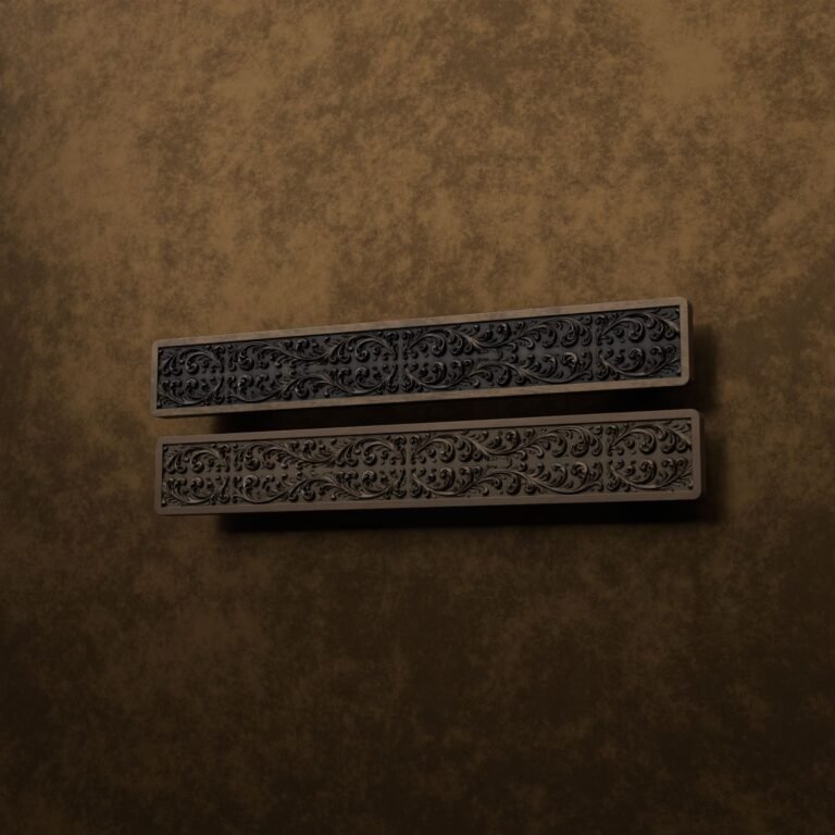 Comparaison des finitions — poignée de meuble Barre Palazzo Rinceaux Bronze L — Holdon Paris