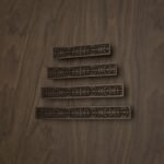 Comparaison des tailles â poignÃ©e de meuble Barre Palazzo Rinceaux Bronze Mat â Holdon Paris