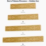 Poignée Barre Palazzo Rinceaux Golden Sun — comparaison des tailles — Holdon Paris