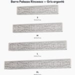 Poignée Barre Palazzo Rinceaux Gris argenté — comparaison des tailles — Holdon Paris