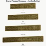 Poignée Barre Palazzo Rinceaux Laiton Satiné — comparaison des tailles — Holdon Paris