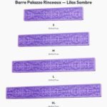 Poignée Barre Palazzo Rinceaux Lilas Sombre — comparaison des tailles — Holdon Paris
