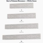 Poignée Barre Palazzo Rinceaux White Snow — comparaison des tailles — Holdon Paris