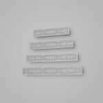 Palazzo Bar, Scrollwork, S, White Snow, size comparison