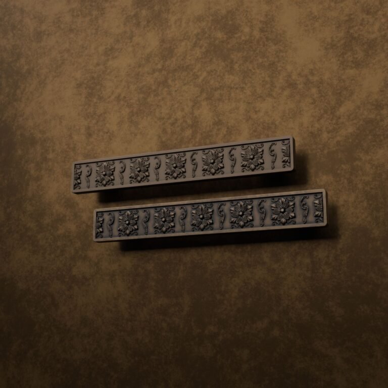 Comparaison des finitions — poignée de meuble Barre Palazzo Rosace Bronze L — Holdon Paris