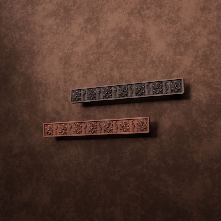 Palazzo Bar, Rosette, XL, Satin Copper, finish comparison