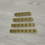 Palazzo Bar, Rosette, S, Satin Brass, size comparison