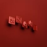 Comparaison des motifs — poignée de meuble Carré Palazzo Candy Red M — Holdon Paris