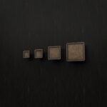 Palazzo Square, XS, Antique Bronze, size comparison