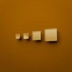 Comparaison des tailles — poignée de meuble Carré Palazzo Essentiel Golden Sun — Holdon Paris