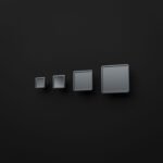 Palazzo Square, XS, Titanium Gray, size comparison
