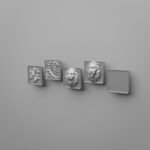 Comparaison des motifs — poignée de meuble Carré Palazzo Gris argenté L — Holdon Paris