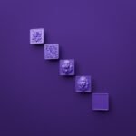 Comparaison des motifs — poignée de meuble Carré Palazzo Lilas Sombre L — Holdon Paris