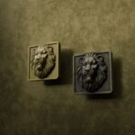 Comparaison des finitions — poignée de meuble Carré Palazzo Lion Endormi Laiton L — Holdon Paris