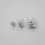 Comparaison des tailles — poignée de meuble Carré Palazzo Lion Rugissant White Snow — Holdon Paris