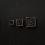 Palazzo Square, Scrollwork, S, Antique Bronze, size comparison