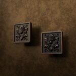 Comparaison des finitions — poignée de meuble Carré Palazzo Rosace Bronze M — Holdon Paris