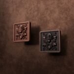Comparaison des finitions — poignée de meuble Carré Palazzo Rosace Cuivre M — Holdon Paris