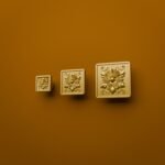 Comparaison des tailles — poignée de meuble Carré Palazzo Rosace Golden Sun — Holdon Paris