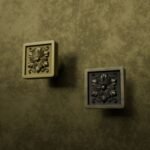 Comparaison des finitions — poignée de meuble Carré Palazzo Rosace Laiton S — Holdon Paris