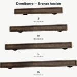 Poignée Demibarre Essentiel Bronze Ancien — comparaison des tailles — Holdon Paris
