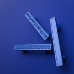 Comparaison des motifs — poignée de meuble Demibarre Palazzo Bleu Electrique S — Holdon Paris