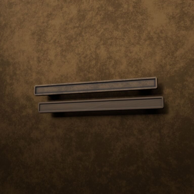 Comparaison des finitions — poignée de meuble Demibarre Palazzo Essentiel Bronze L — Holdon Paris