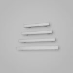 Comparaison des tailles — poignée de meuble Demibarre Palazzo Essentiel White Snow — Holdon Paris
