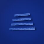 Comparaison des tailles — poignée de meuble Demibarre Palazzo Rinceaux Bleu Electrique — Holdon Paris