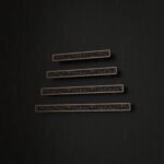 Palazzo Slim Bar, Scrollwork, S, Antique Bronze, size comparison